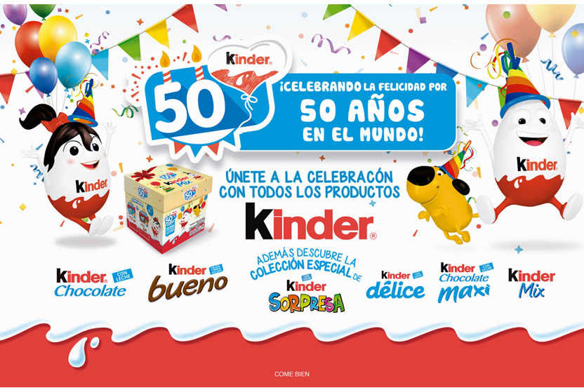 Kinder celebra 50 años y le cumple sueños a los niños junto a Bullet