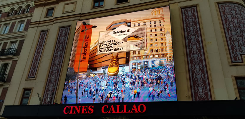 Timberland explora Madrid en Callao City Lights