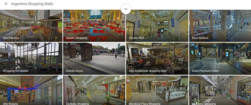 Los shoppings argentinos podrán recorrerse en Google Street View