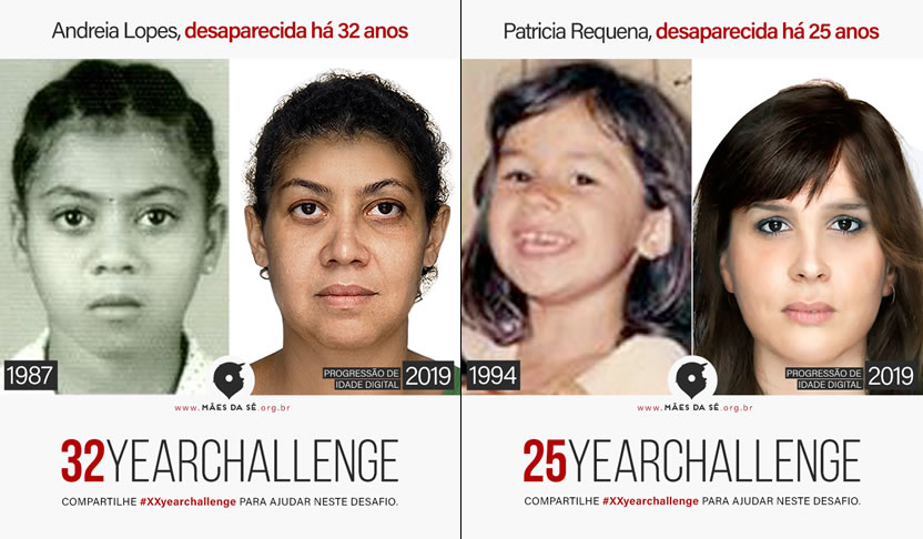 Mães da Sé y SunsetDDB buscan personas desaparecidas con el #XXyearchallenge