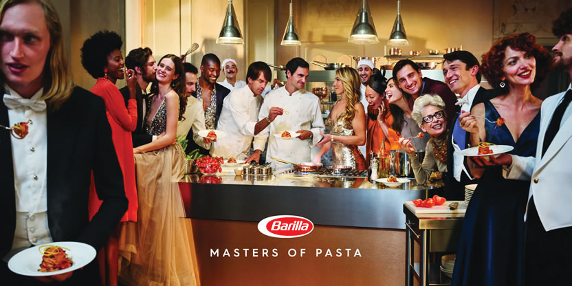 72andSunny, Roger Federer y Mikaela Shiffrin llevan la fiesta a Barilla Pasta