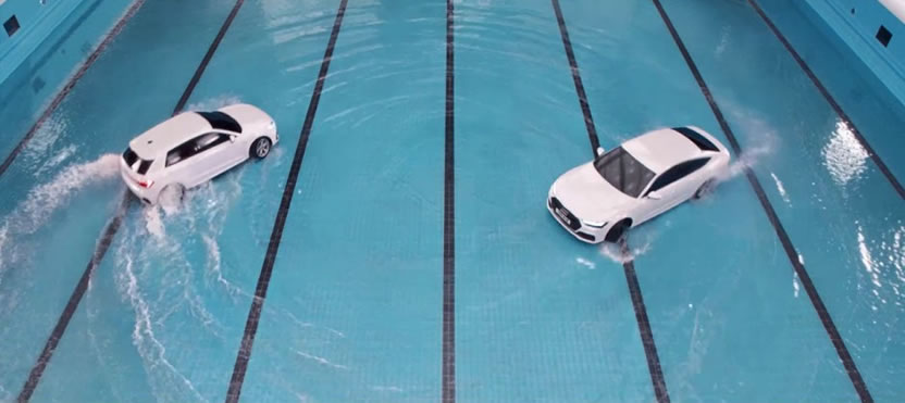 Audi hace nado sincronizado
