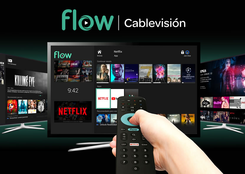 Cablevisión Flow integra a Netflix en su plataforma de entretenimiento 
