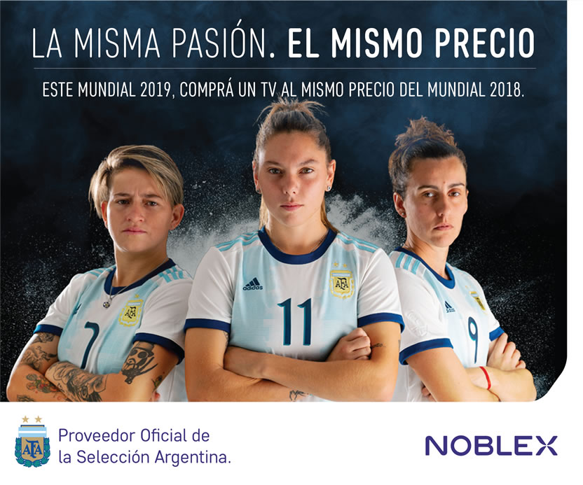 Noblex y GUT junto a la Selección Femenina de fútbol