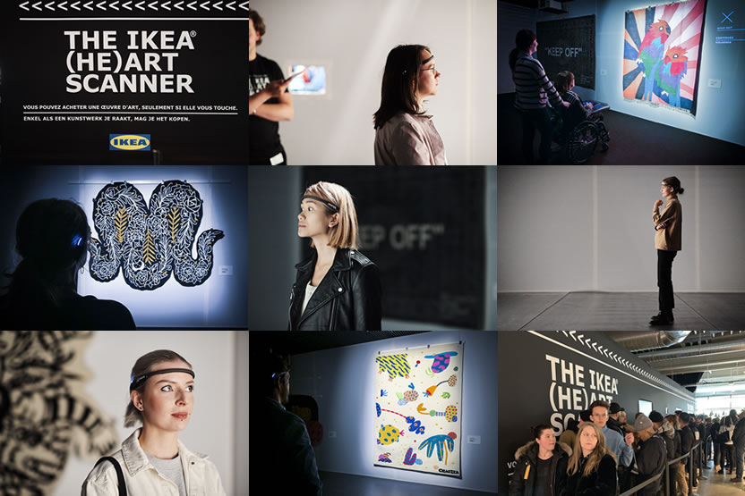 Ikea y Ogilvy Social Lab detectan a los verdaderos amantes del arte con tecnología