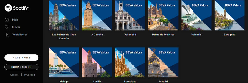 BBVA y Spotify revelan la identidad musical de las ciudades españolas