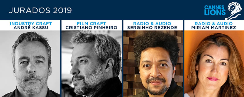 ¿Cómo evaluarán Kassu, Pinheiro, Rezende y Martínez en Cannes Lions 2019?