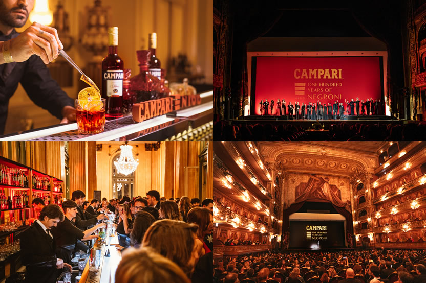 Campari celebró los 100 años del Negroni en el Teatro Colón