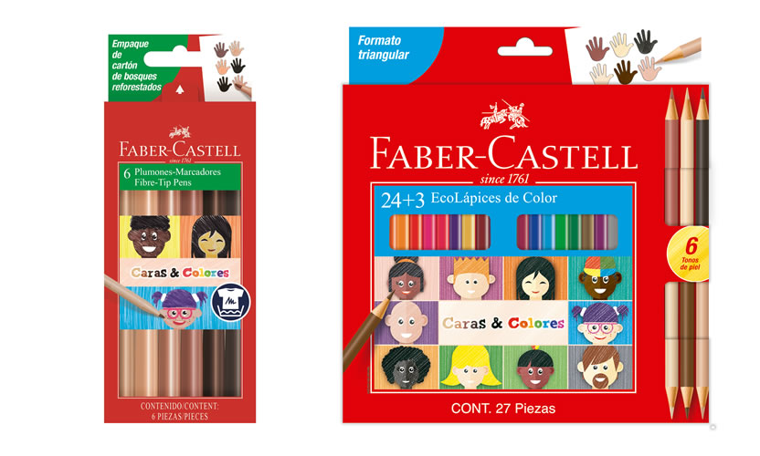 Faber-Castell representa la diversidad con la nueva línea Caras&Colores