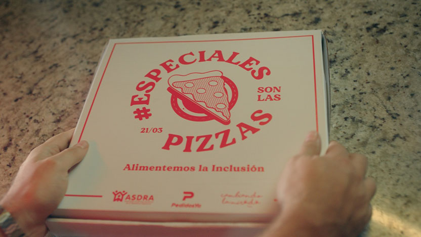 ASDRA, Cambiando la Mirada y PedidosYa derribar prejuicios con #EspecialesSonLasPizzas