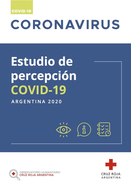 Cruz Roja divulga estudio sobre percepción de Covid-19 en Argentina
