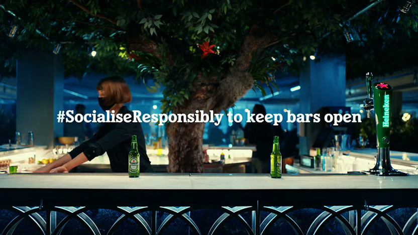 Heineken y Publicis Italia concientizan sobre la nueva normalidad en los bares