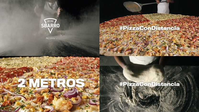 Prana y Sbarro hacen #PizzaConDistancia