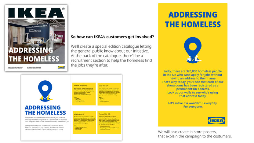 IKEA le da direcciones a personas sin hogar