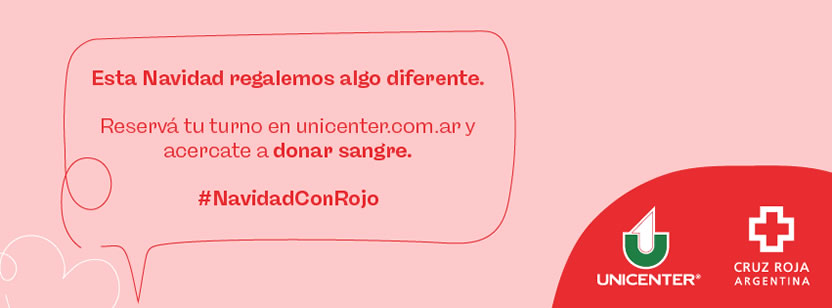 Cruz Roja Argentina y Unicenter Shopping promueven la donación de sangre en navidad