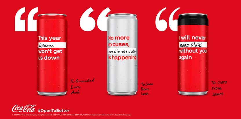 Coca-Cola sustituye su icónico logo para inspirar esperanza y optimismo