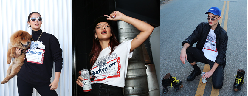 Budweiser junto con Ay Not Dead lanzan clásicos de indumentaria urbana