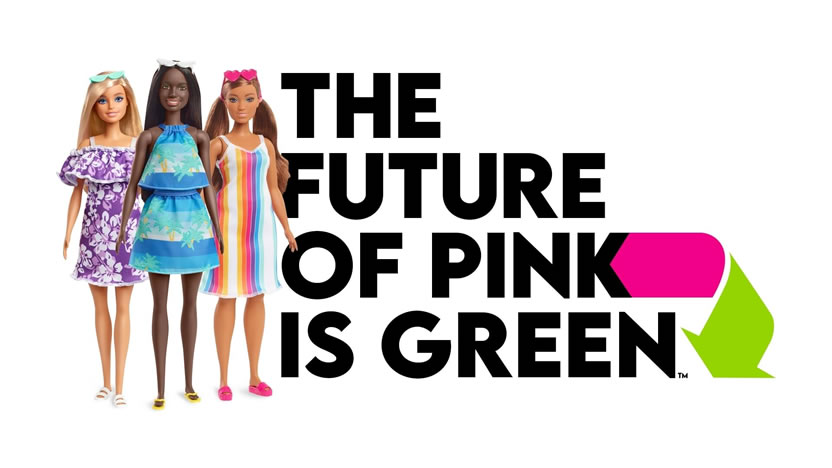 Barbie cambia el rosa por el verde en apoyo a la ecología