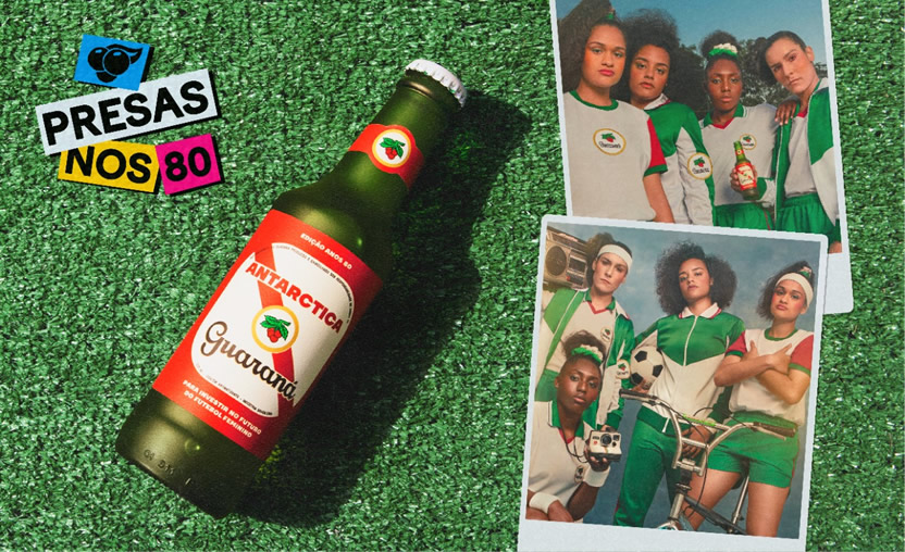 Guaraná lanza una botella retro en apoyo al fútbol femenino