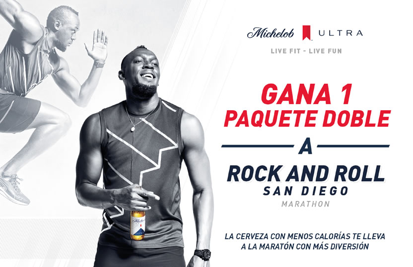 Usain Bolt y Michelob Ultra invitan al Rock and Roll San Diego 2021