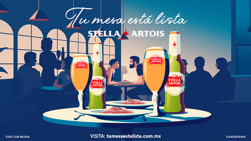 Tu mesa está lista con Stella Artois