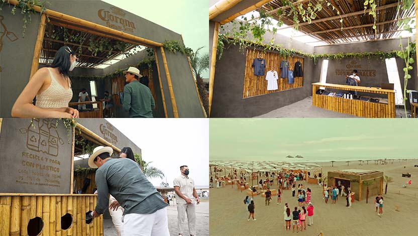 Corona crea Natural Store, la primera tienda construida con elementos 100% naturales