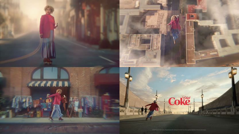 Diet Coke se pone los patines y celebra el viaje poco ortodoxo de una mujer