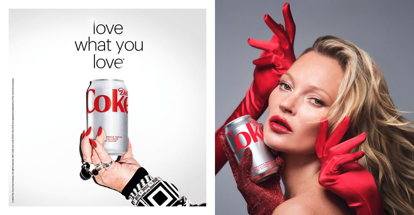Diet Coke nombra al ícono de la moda Kate Moss como Directora Creativa
