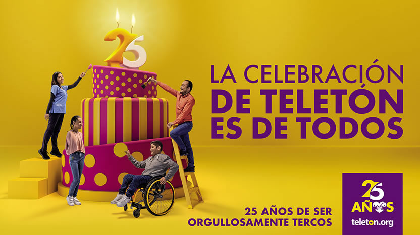 (anónimo) y Fundación Teletón celebran los 25 años de ser orgullosamente terco