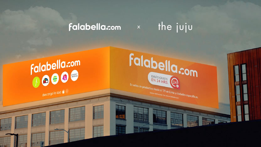 The juju elegida para realizar el lanzamiento del nuevo falabella.com en Perú