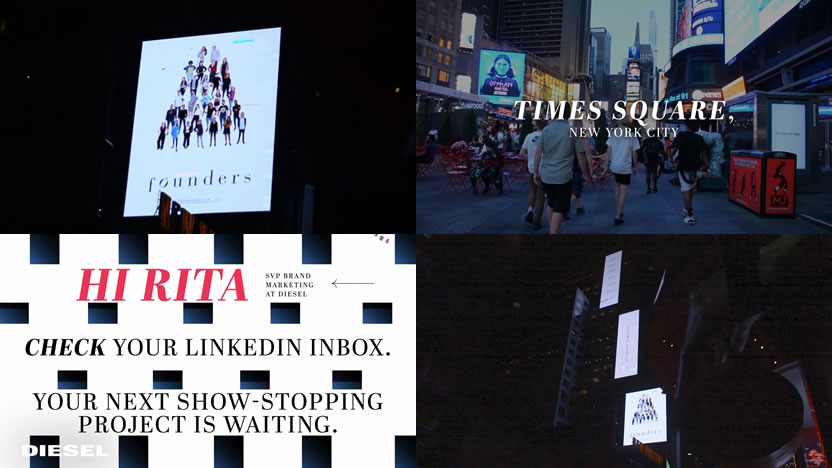 Como Founders llegó a Times Square para llamar la atención de los CMOs Globales
