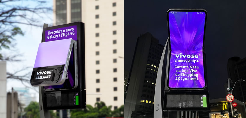 Vivo y Samsung Galaxy Z Flip 4 convierten los relojes de calle en smartphones gigantes
