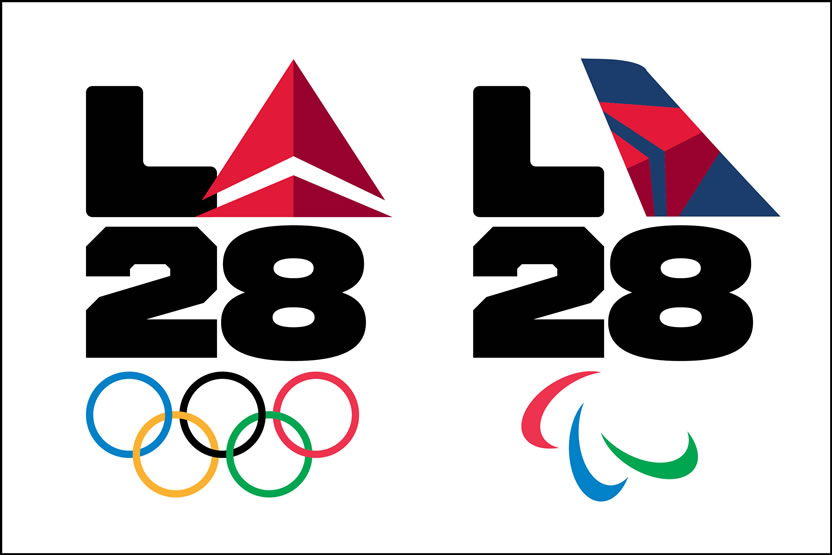 Delta incluirá la imagen de la marca en el logotipo oficial de Los Angeles 2028