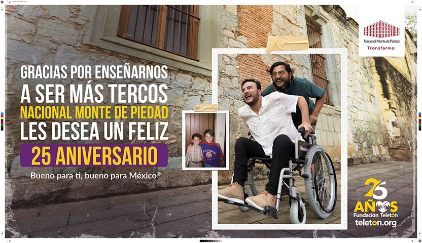 Con Amigos, creada por (anónimo), Nacional Monte de Piedad celebra 25 años con Teletón