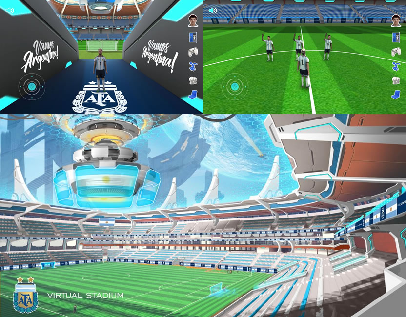 Antes de Qatar la AFA presentó su estadio virtual