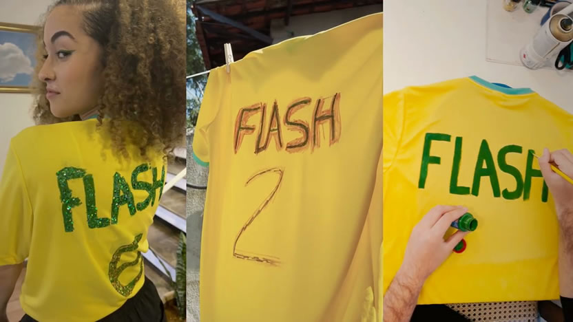 Flash y FCB premian a quienes usen remeras de Brasil con el nombre de la marca