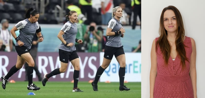 Por primera vez una mujer dirigió un partido de fútbol en un Mundial