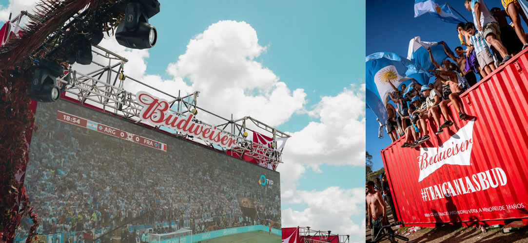 Budweiser festeja junto a Argentina Campeón del Mundo con celebraciones en todo el país