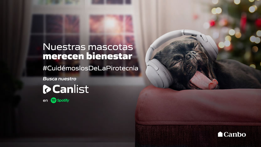 Canbo y Pasaporte Studio se unen para cuidar a las mascotas de la pirotecnia