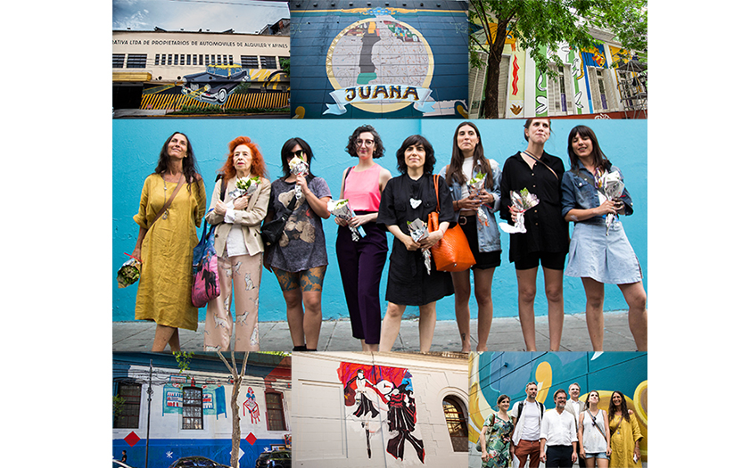 Artistas mujeres plasmaron la identidad del barrio Abasto en cinco murales