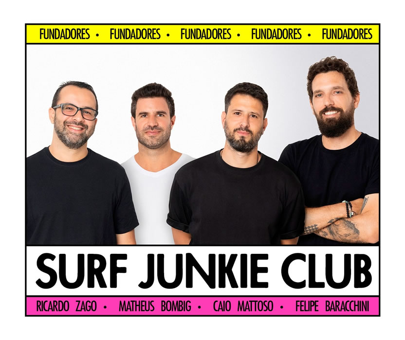 Los Fundadores de Surf Junkie Clube usan arte de Marcello Serpa para conectarse