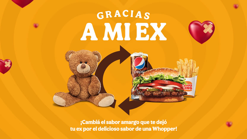 Burger King Uruguay e Innvented se adueñan de San Valentín con Gracias a mi Ex