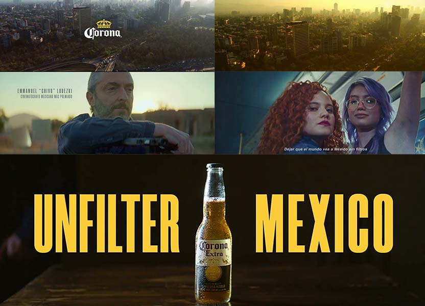 Corona lanzó Unfilter México durante la noche de los Premios de la Academia 2023