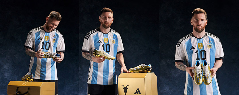 Adidas entrega a Messi los botines de la victoria