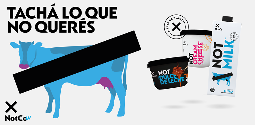 Tachá lo que no querés: la campaña de NotCo que revoluciona el mundo de los lácteos