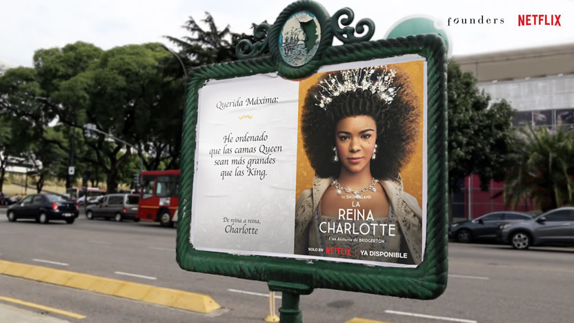 Founders crea De Reina a Reina para lanzar la nueva serie La Reina Charlotte de Netflix