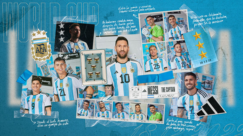Adidas lanzó Alta en el Cielo: La Historia de Leo Messi y Argentina Campeón del Mundo