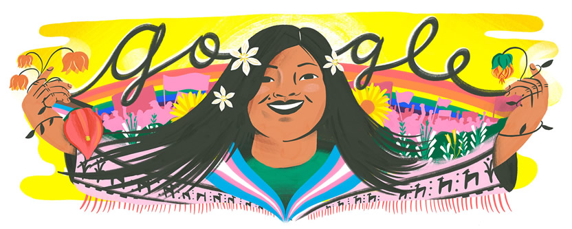 Google homenajeó con un Doodle a Diana Sacayán