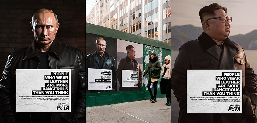 Archer Troy y PETA llaman la atención de Manhattan con Dangerous Leather