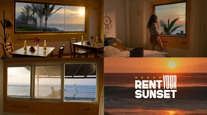 Fahrenheit DDB crea Rent your sunset junto a Corona que alquila las ventanas con los mejores sunsets